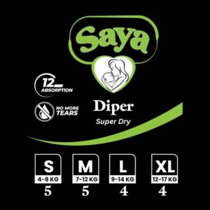 Saya Diaper Small 4-8 KG